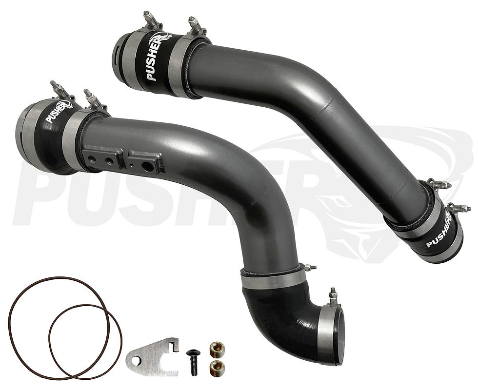 Thumbnail: Pusher Hot & Cold Side Pipes | 15-16 Ford 6.7 Powerstroke