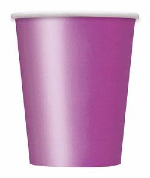 14PK 9OZ PRETTY PURPLE PAPER CUPS