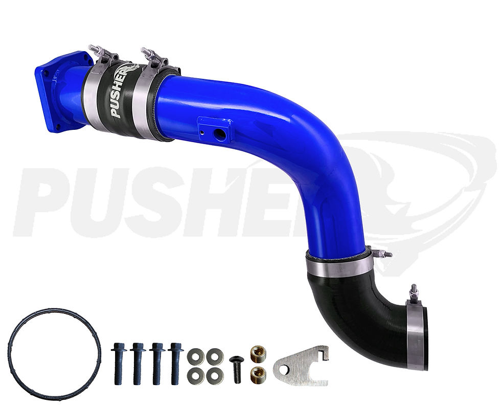 Thumbnail: Pusher 3" Cold Side Pipe w/Throttle Valve Replacement | 17+ Ford 6.7 Powerstroke