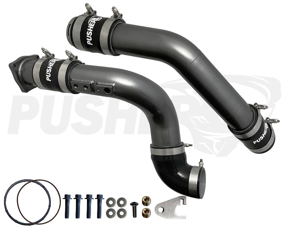 Thumbnail: Pusher 3" Hot & Cold Side Charge Tubes | 2017+w/ Throttle Valve Replacement