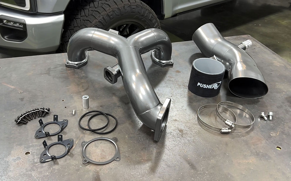 Thumbnail: Pusher Powerflow Intake Manifold /Turbo Inlet Package 15-19 Ford 6.7 Powerstroke