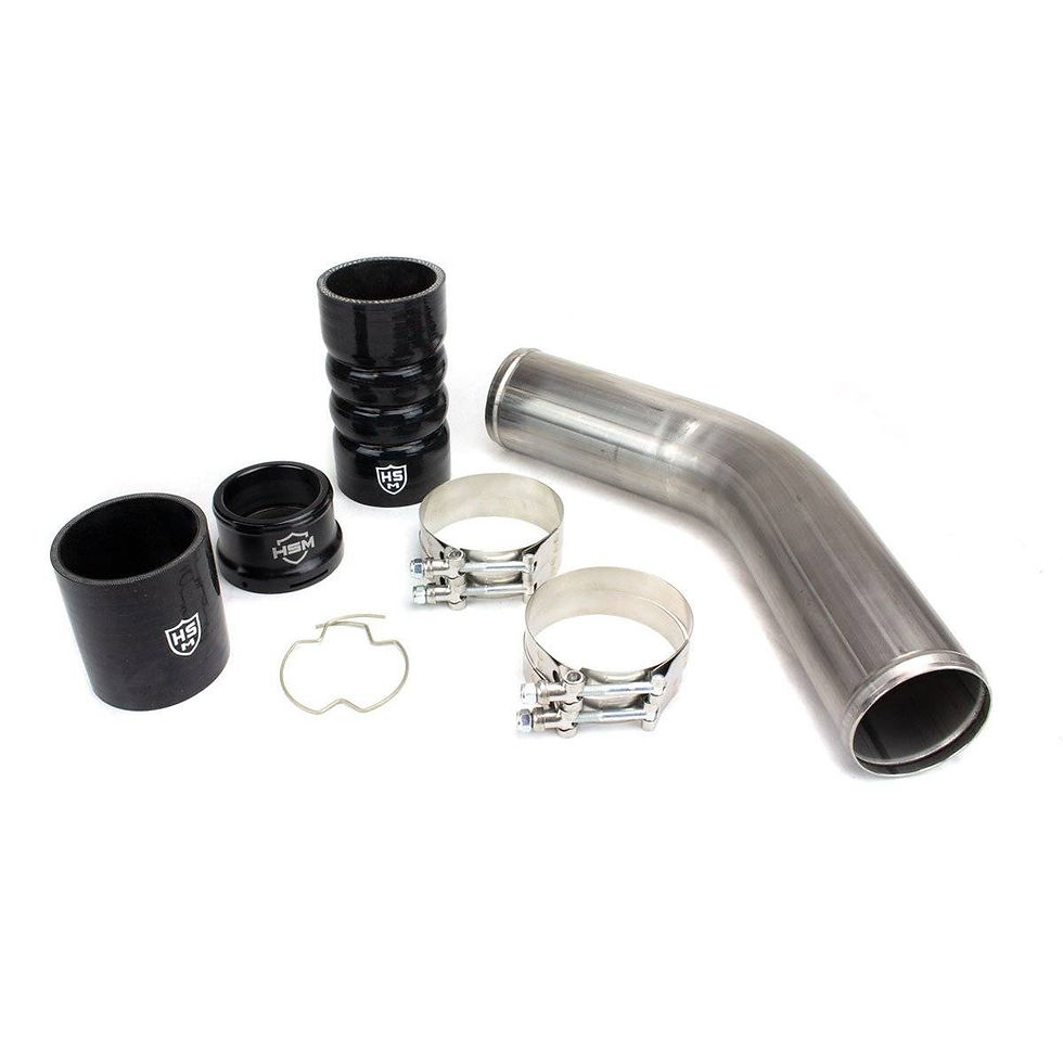 Thumbnail: H&S MotorSports 2011-2022 Ford 6.7L PowerStroke Hot Side Intercooler Pipe Upgrad