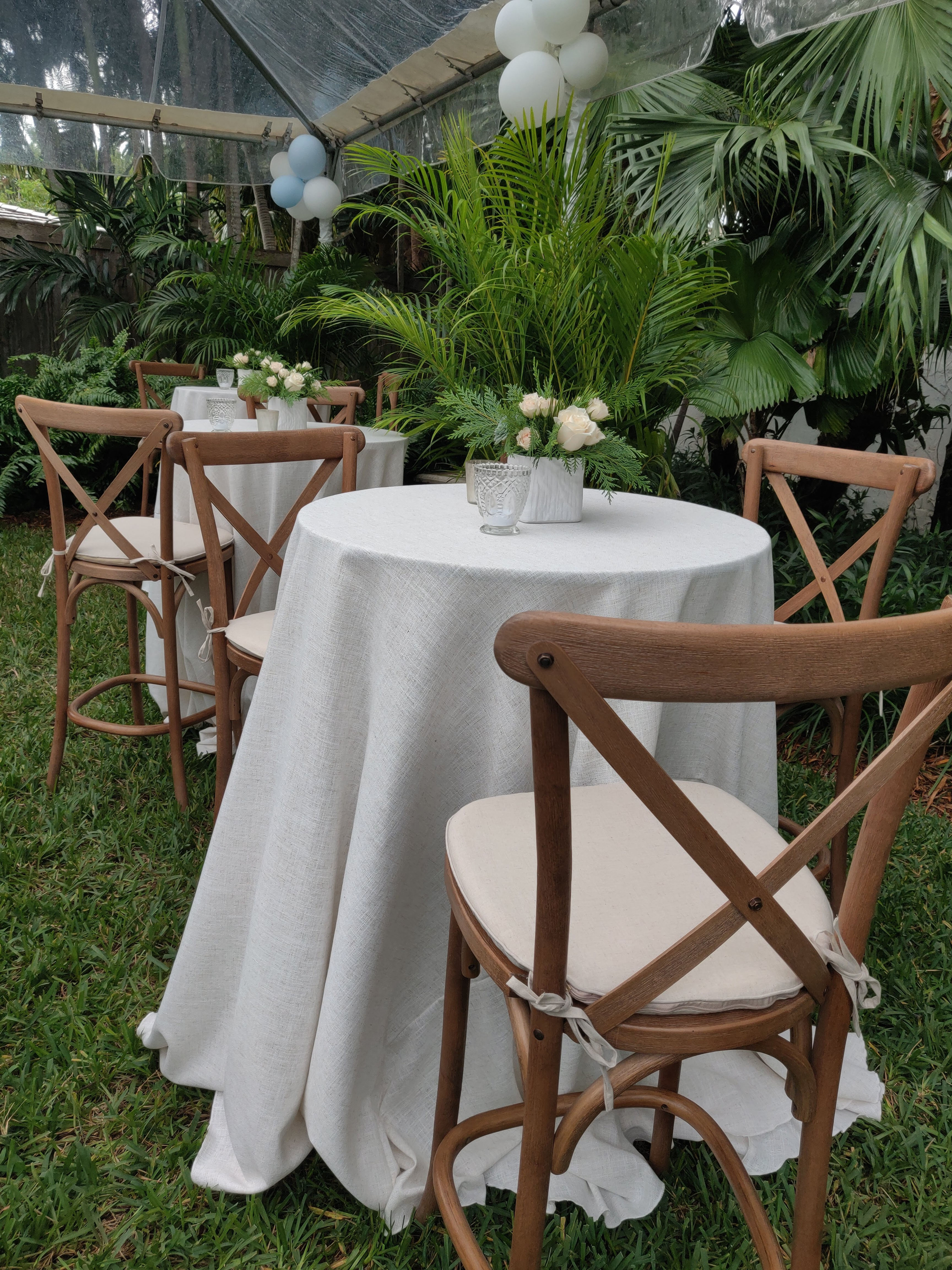 Chestnut Cross Back Barstool