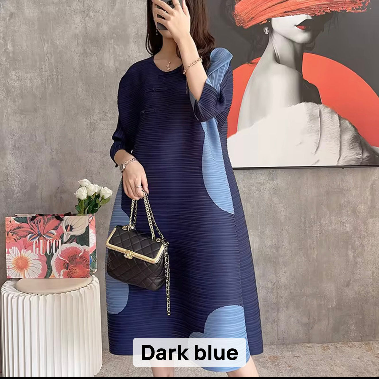 Dark Blue Bounce Dress