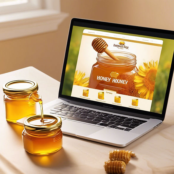 Online organic honey ordering from macbook.jpg