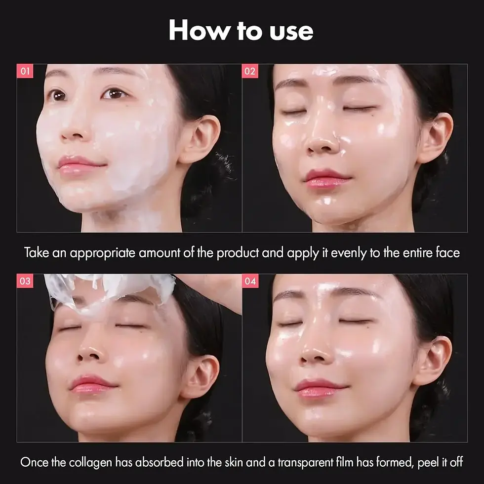 Miniatura: Máscara Facial de Colágeno 670.000ppm — Efeito Lifting, Hidratação e Pele de Vid