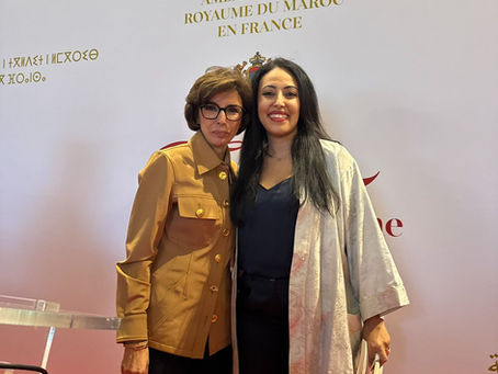 Le Dr. Amraoui invitée à l'Ambassade du Royaume du Maroc pour l'anniversaire de l'intronisation du Roi du Maroc