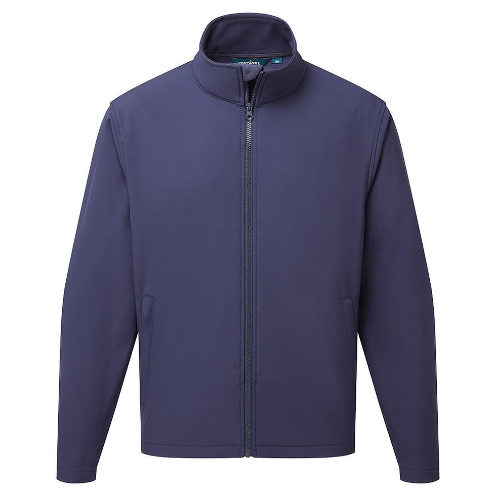 Thumbnail: Light Navy Men's Softshell Jacket