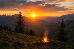 Sunset therapy using virtual reality