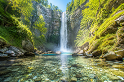Experience a towering waterfall up close in virtual reality—for senior therapy.