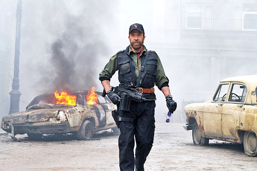 Chuck Norris in expendables 2