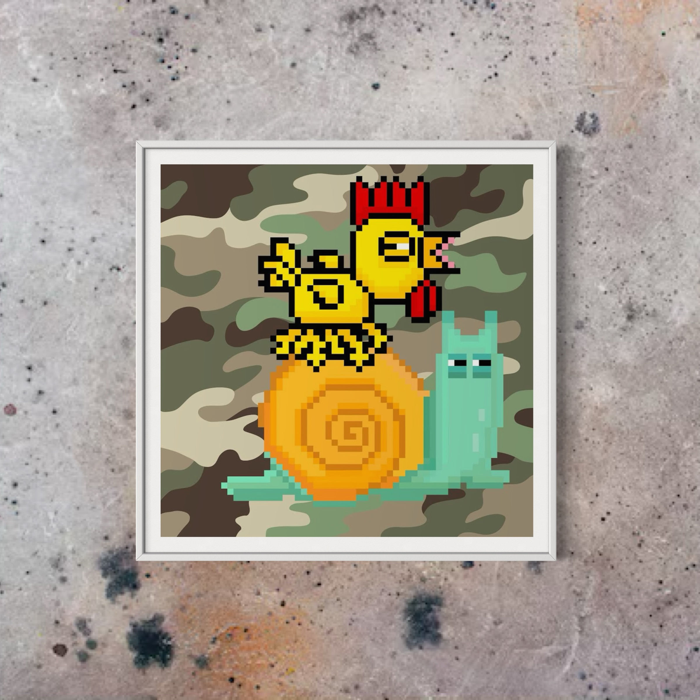Mutated Chicken rides a snail (Meta Version)