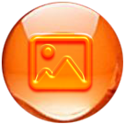 robot dog creative photo ball icon