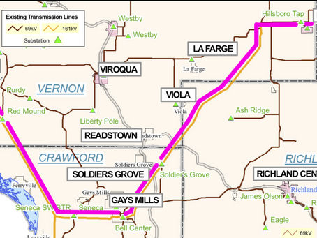 Largest Transmission Lines in the State Proposed for SW WI