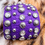 Thumbnail: Real Leather Purple Studded Cuff-Bracelet