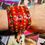 Thumbnail: Real Leather Red Studded Cuff - Bracelet 