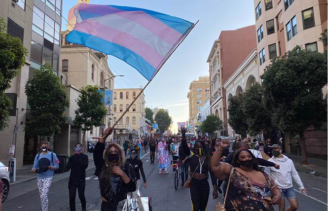Bay Area Reporter: Hundreds show support for black trans rights in Tenderloin protest