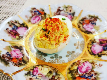 Up your Deviled Egg Game by adding Crab to the Mix!