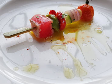 Seared Tuna Salad Skewers