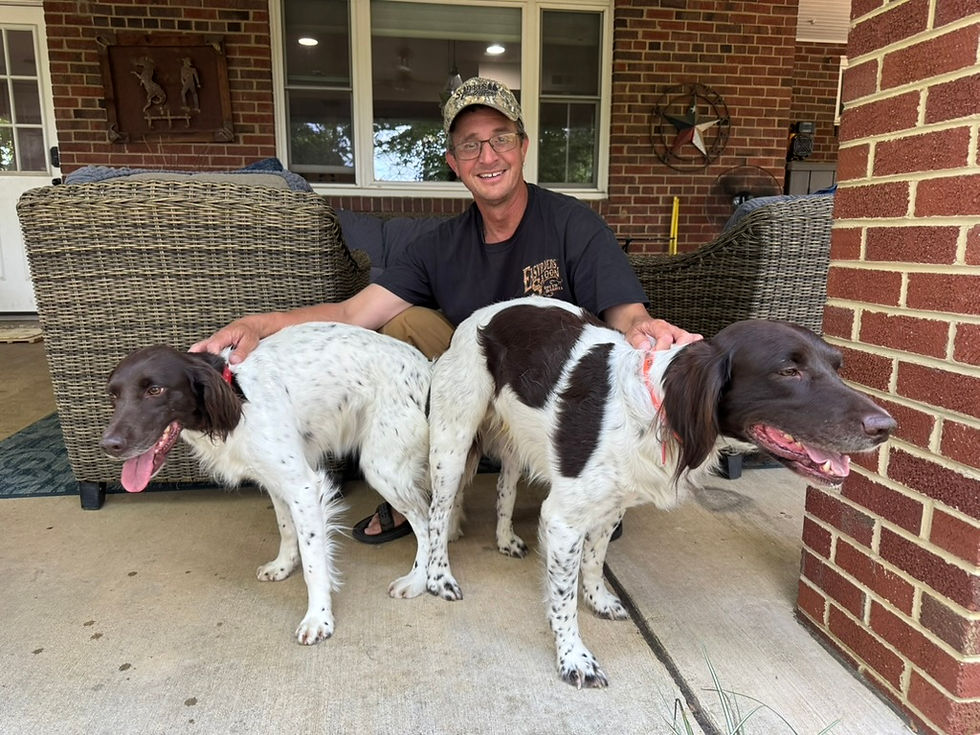 Jeff with Yetta and Cooper in VA hoping to make some new beasts!