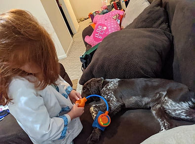 Zadok being evaluated by buyer daughter