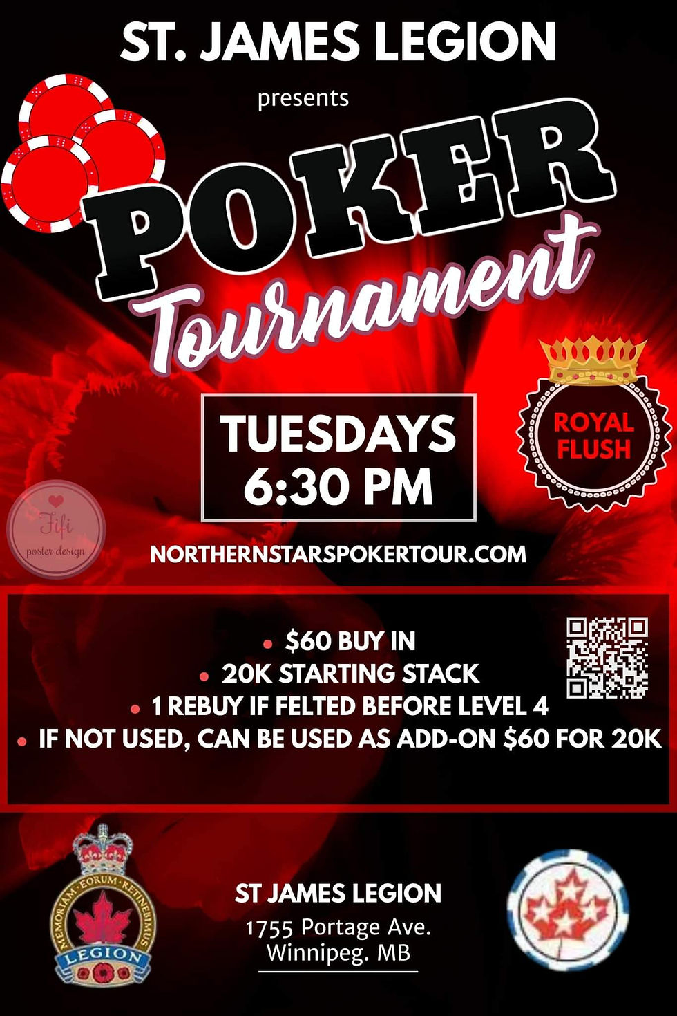 St. James Legion Poker Tournament - TUESDAYS