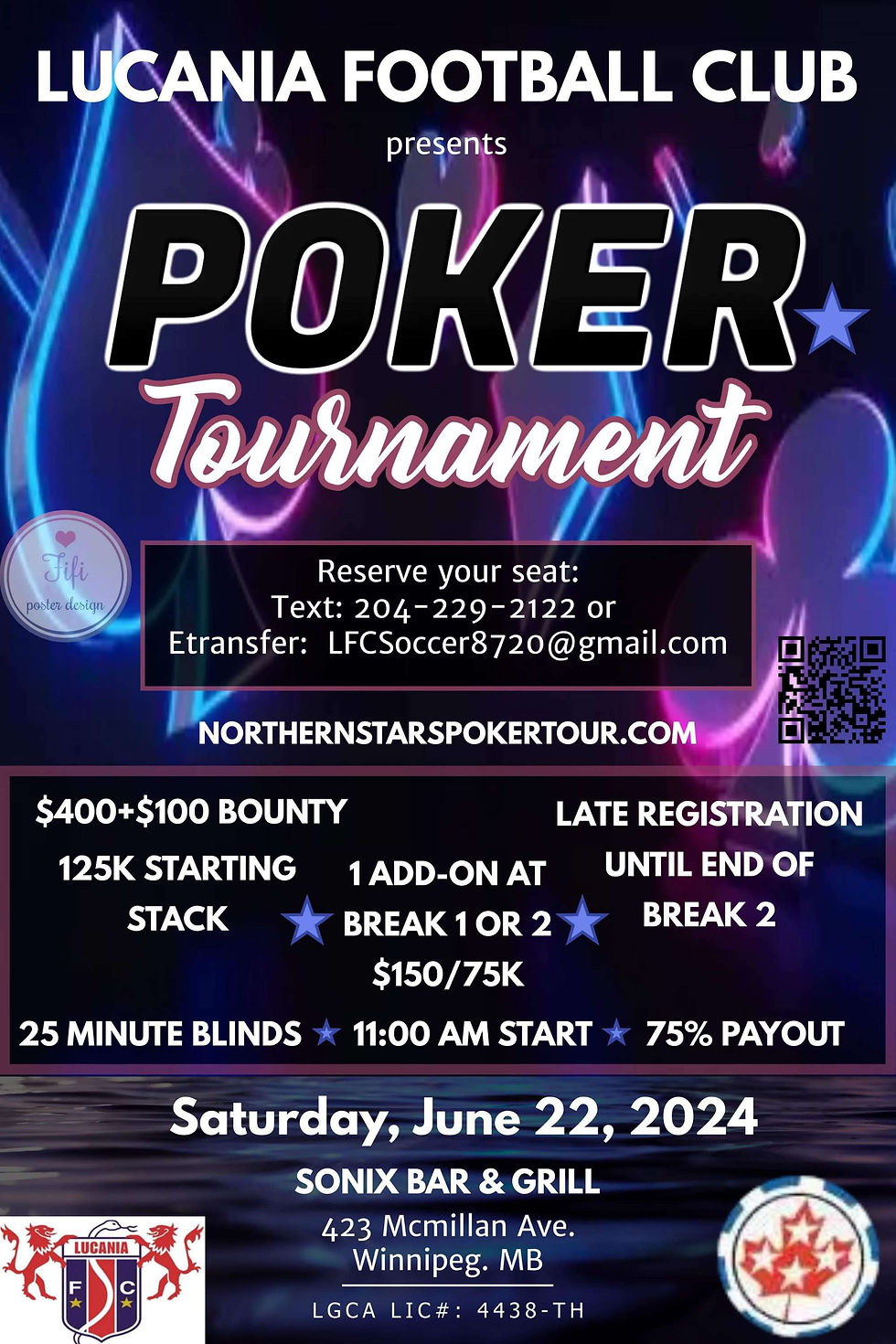 Lucania Football Poker Tournament