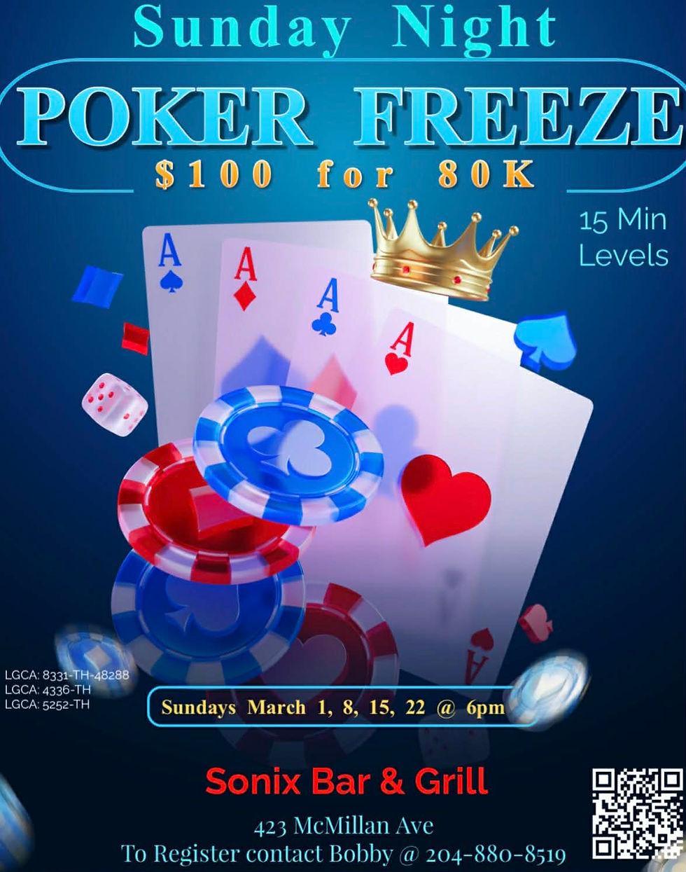SUNDAY NIGHT POKER FREEZE