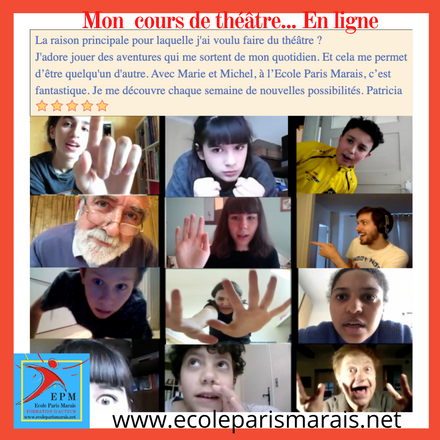 Ton cours de théâtre en ligne…