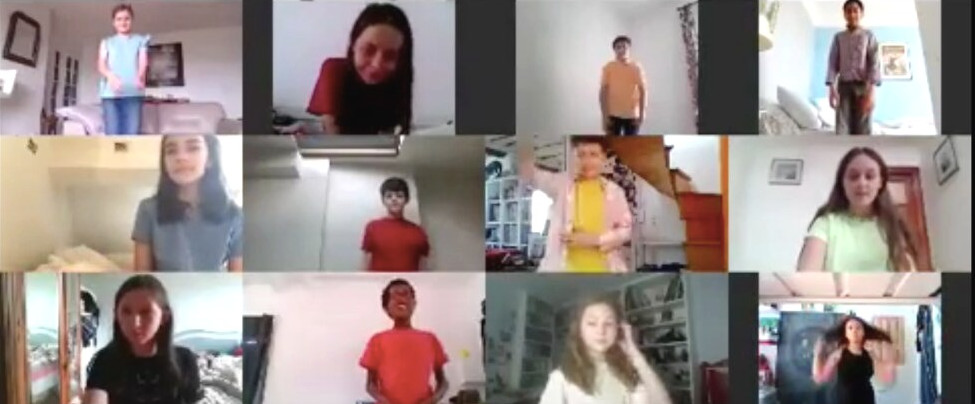 Cours théâtre ado 8-11ans à distance en ligne en live par zoom - Ecole Paris Marais : Mon spectacle à distance