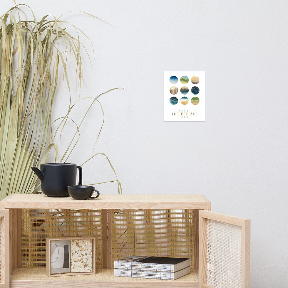 Thumbnail: Poster (The Red Sea - 9 Circles Grid (#1))