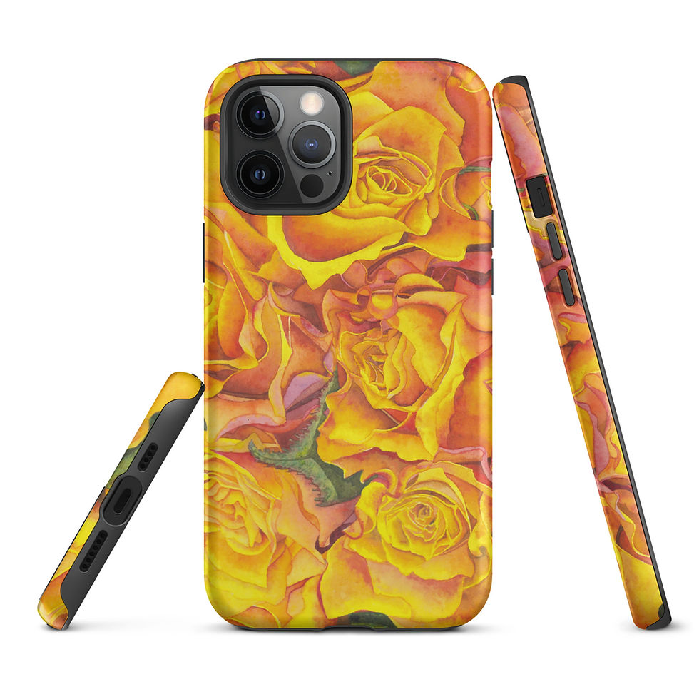 Thumbnail: iPhone Case (Orange Roses (Enthusiasm))