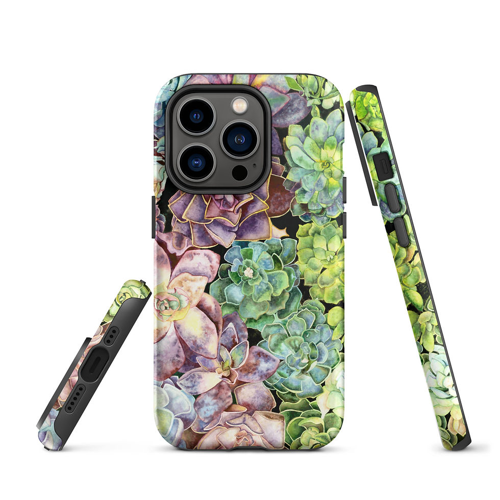Thumbnail: iPhone Case (Iridescent Succulents)