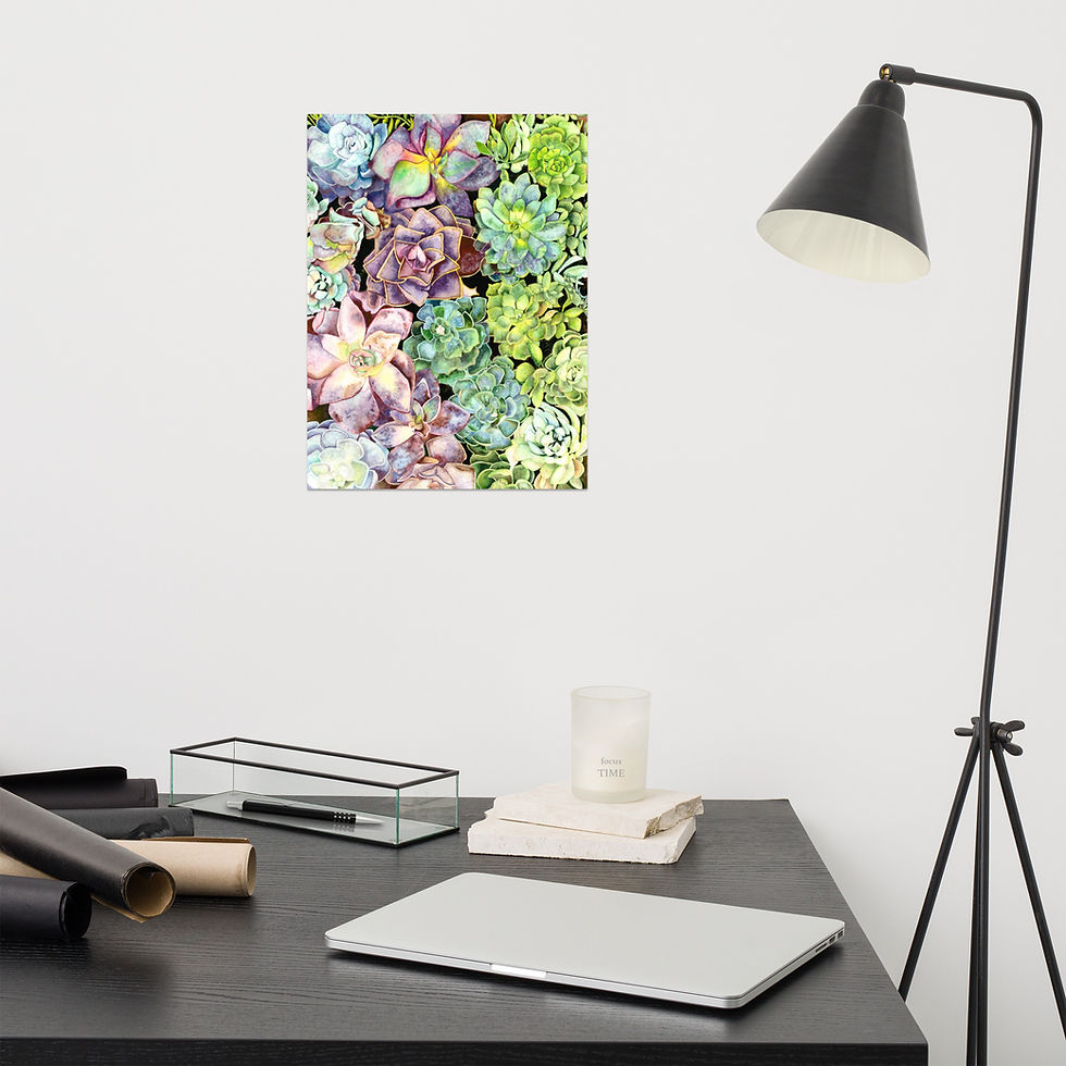Thumbnail: Poster (Iridescent Succulents)