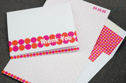 Polka Dot Thank You Card