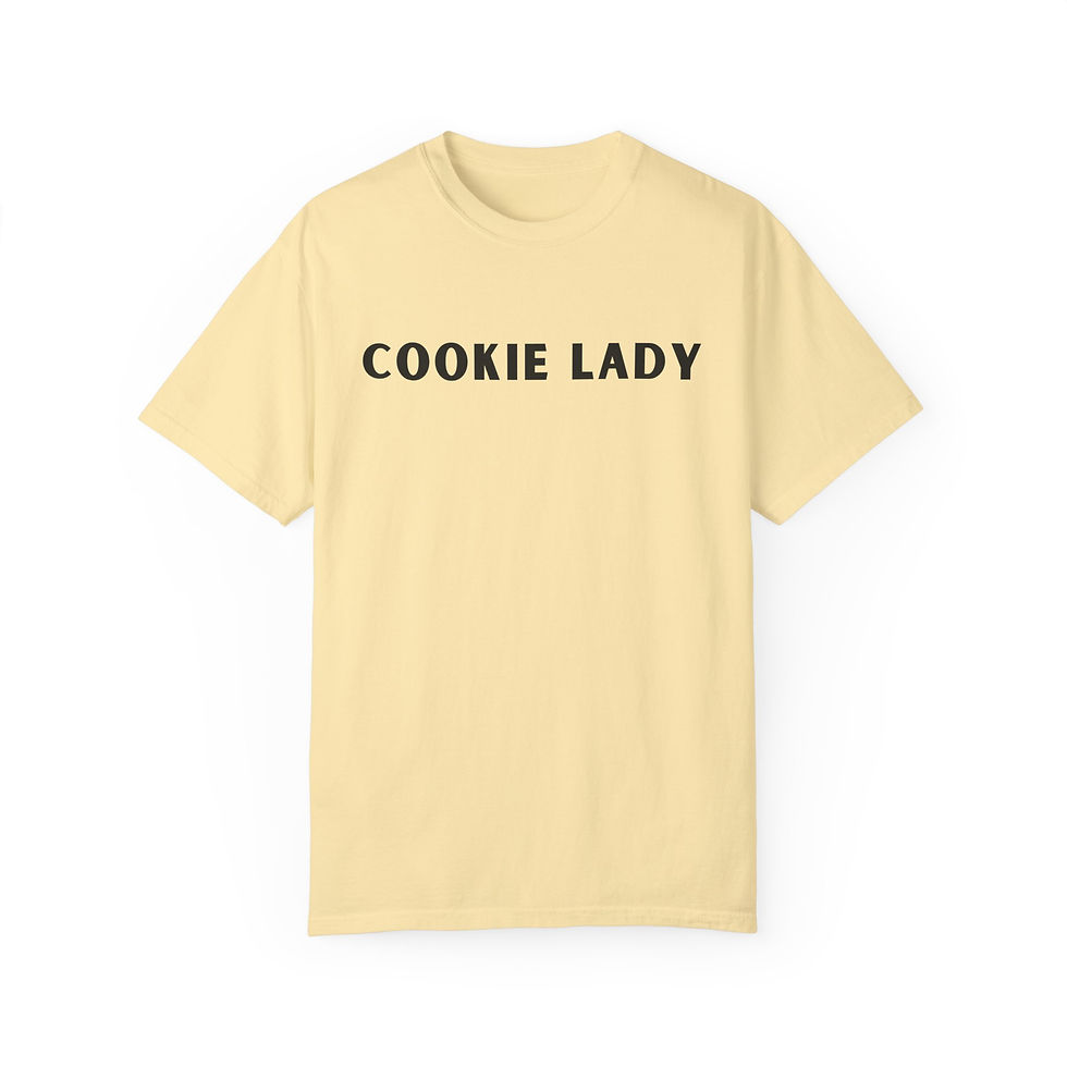 Thumbnail: Chic Cookie Lady Baker's T-Shirt for Stylish Bakers