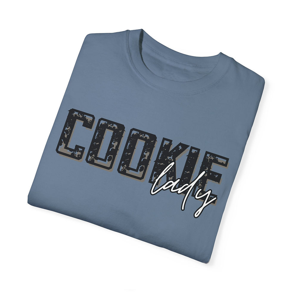Thumbnail: bakers t-shirt that reads cookie lady