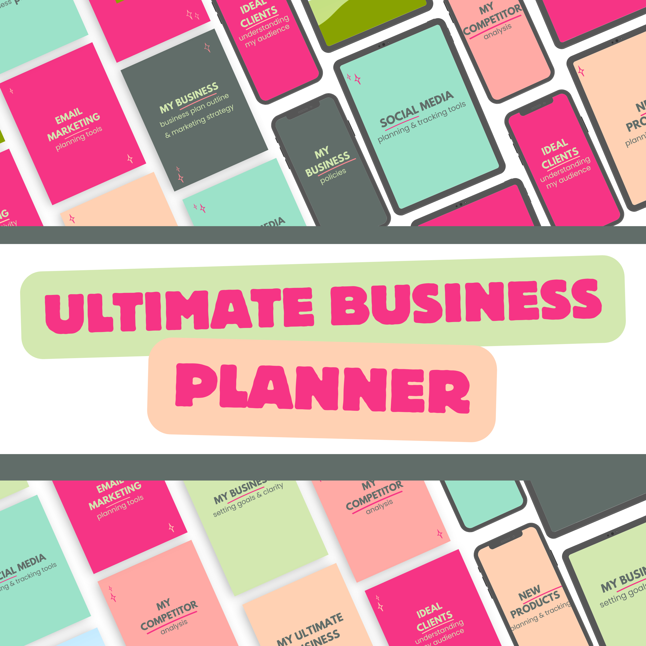 ultimate digital business planner - printable, instant digital download