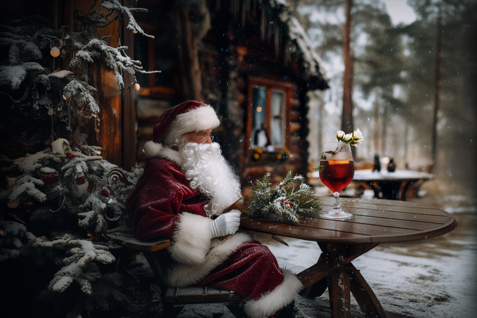 ladyv05_Santa_Clause_is_sitting_at_the_table_with_a_red_hot_dri_8c55d7bd-0b6d-4a75-90df-3e60a6d50672