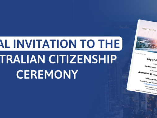 The document every migrant dreams of: My official invitation to the Australian citizenship ceremony!