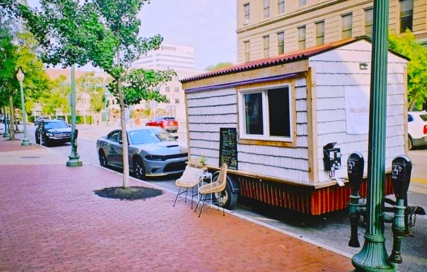Luna Coffee Co. set up on Summers Street in Charleston