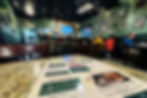 The interior of a New Orleans-themed restaurant at Bourbon Street Bistro in Charleston, WV