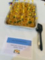 A pan of spicy noodle kugel