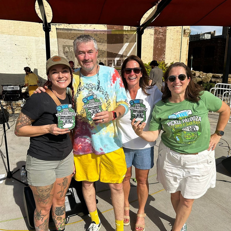 Winners at Picklepalooza in Charleston, WV pose with their awards