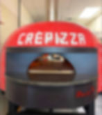 A new rotating pizza oven covered in bright red ceramic tile has been installed at Crepizza in Charleston, WV