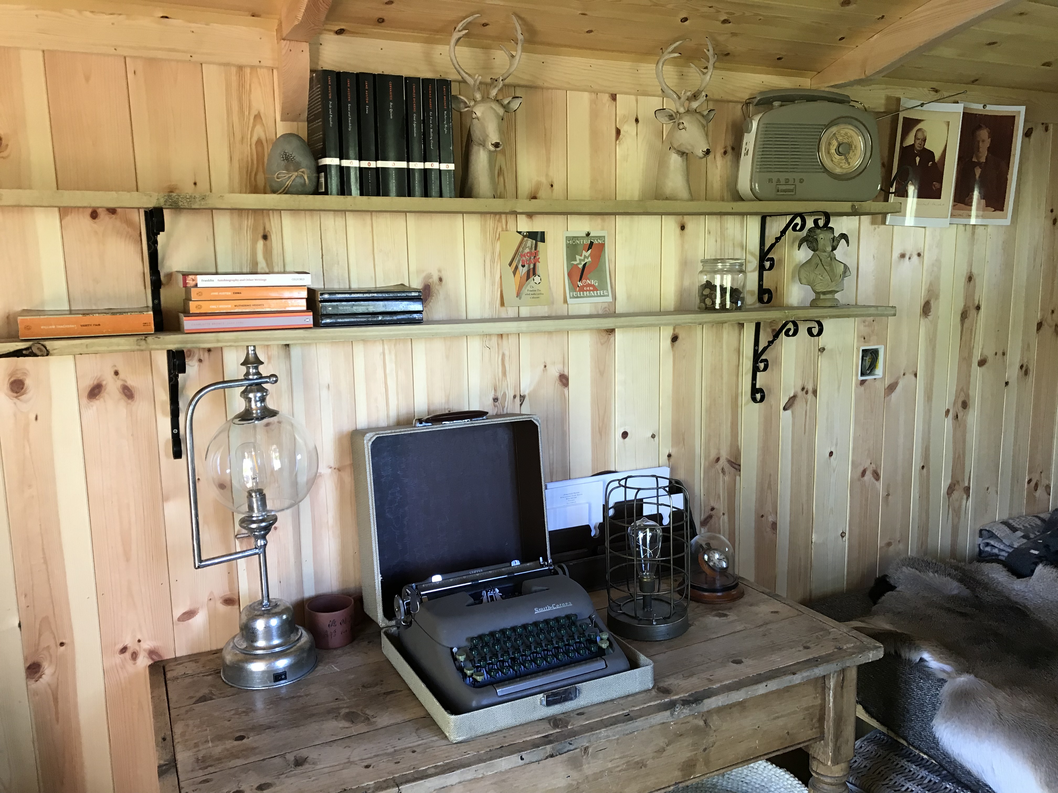 Shepherds hut for a keen reader