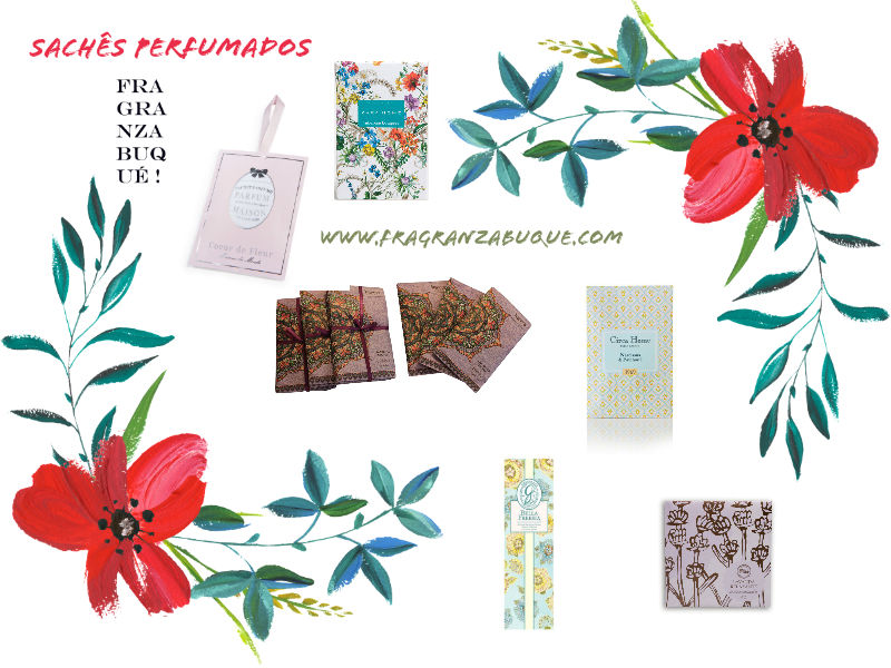 Sachês perfumados