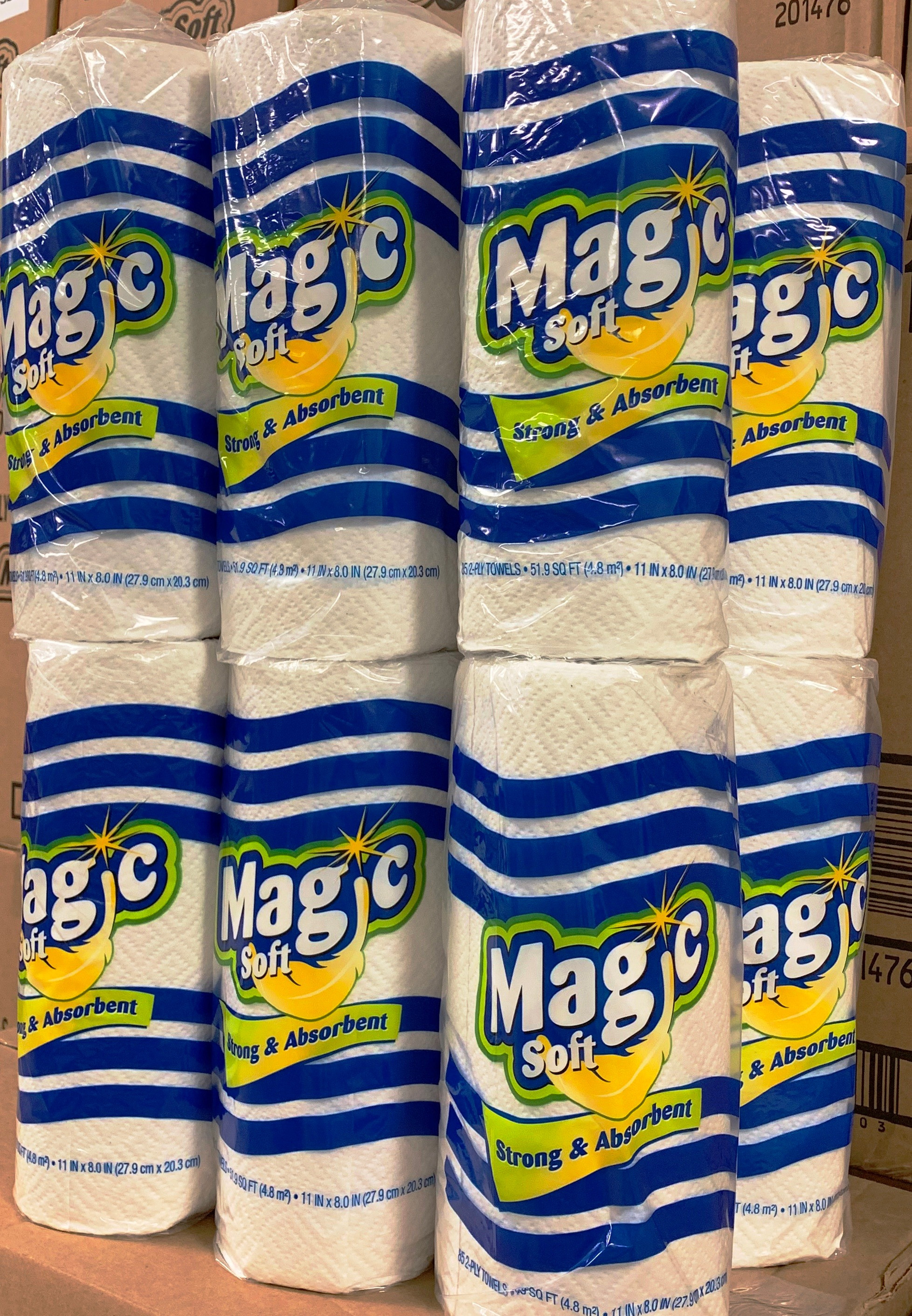 12 Rolls of Soft and Gentle Kitchen Roll Towels