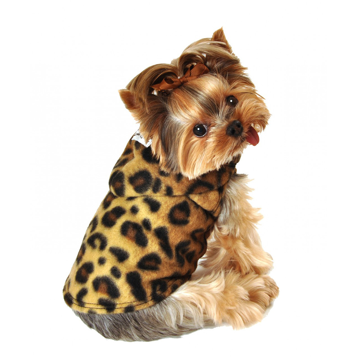 Fleece Hoodie Leopard