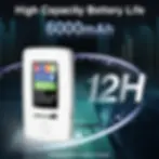 Thumbnail: uTalki MiFi SmartSim 6000 circular 6000mAh 12 hour battery life illustration